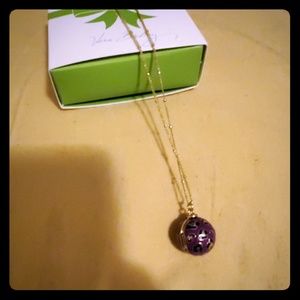 NWT Vera Bradley Locket Necklace (African Violet)